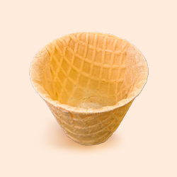 Folded Sugar Wafer Cup